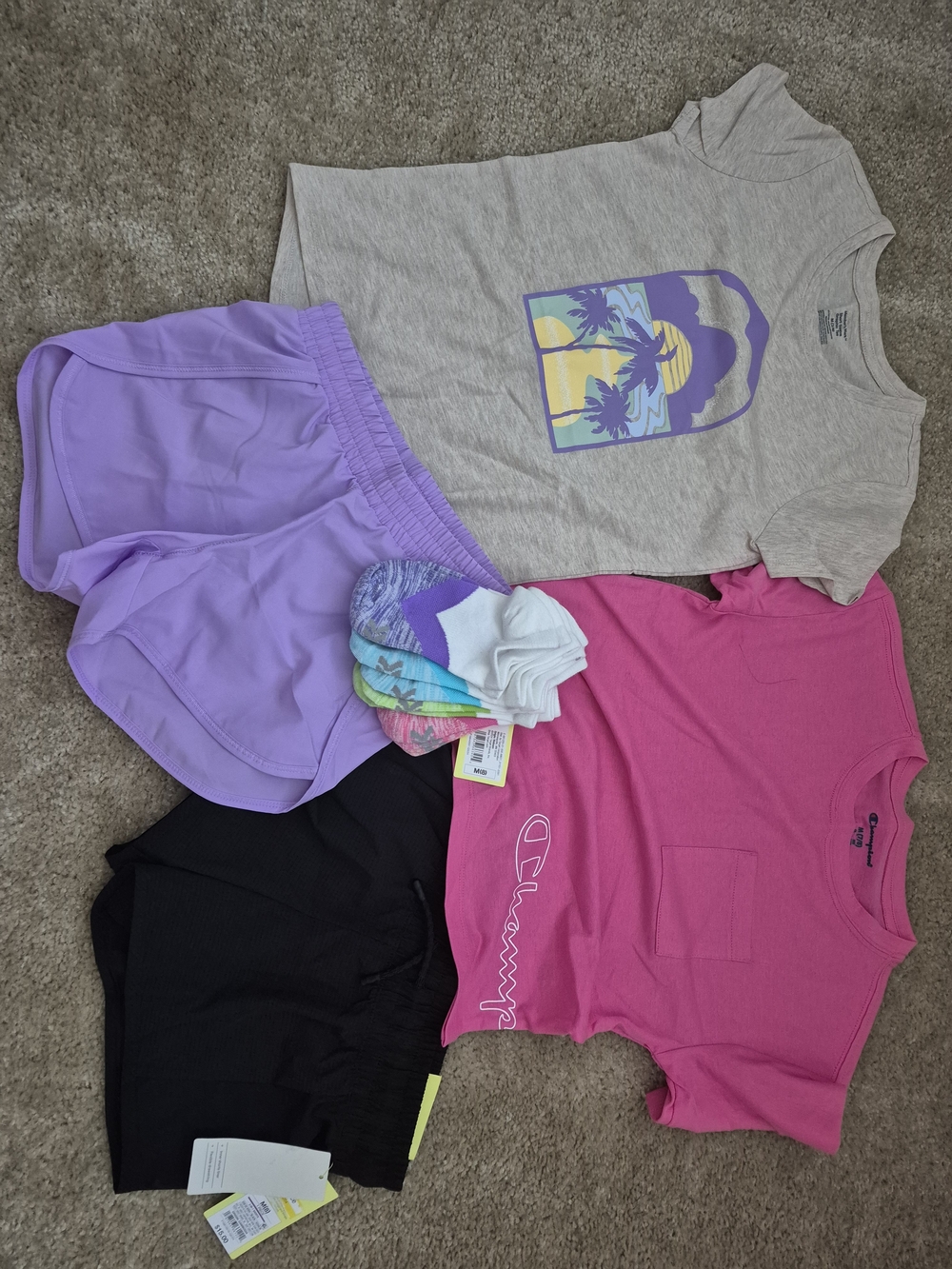 Girls Size 8 Tee and Shorts Bundle